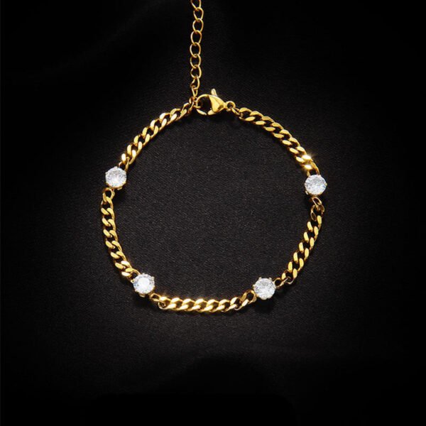 Heart-shaped double-layered new bracelet, stainless steel, fashion hand jewelry, versatile and trendy anti-tarnish jewellery from Glossy.pk, Lahore
