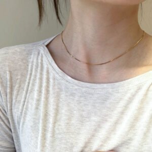 Round Snake Chain Necklace (Vacuum-Plated) product photo 2 | Glossy.pk Pakistan