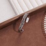 New vintage wave braided bracelet open personality ins cold wind distressed simple hollow irregular bracelet