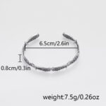 AliExpress cross-border new angel wing bracelet personality ins plated antique silver opening adjustable bracelet wholesale