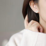 French retro earrings high-end non-fading titanium steel haoshi earrings women's personality European and American earrings jewelry wholesale Glossy.pk