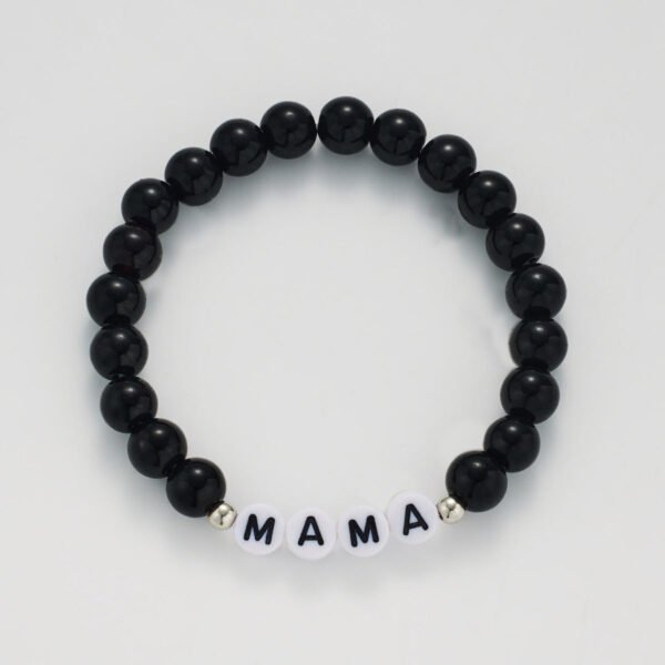 Black Bead Bracelet — Matte or Glossy product photo 2 | Glossy.pk Pakistan