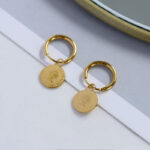 French retro earrings high-end non-fading titanium steel haoshi earrings women's personality European and American earrings jewelry wholesale Glossy.pk