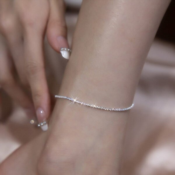 Sense of luxury, delicate shell claw diamond, starfish, titanium steel anklet, sweet ocean style, new ankle and foot chain 22 anti-tarnish jewellery from Glossy.pk, Lahore