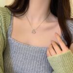 Retro High-end Titanium Steel Love Chain Necklace Female Design Sense Versatile and Color - Image 3
