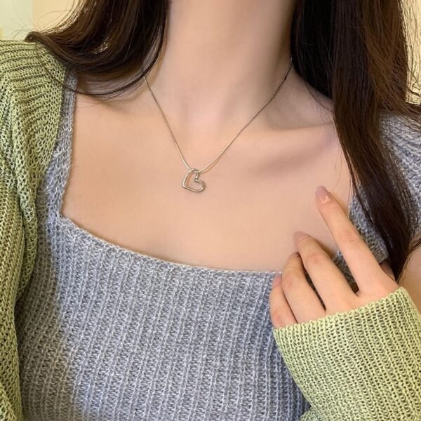 Heart Love Chain Necklace product photo 3 | Glossy.pk Pakistan