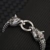 Nordic Wolf‑Head Men's Bracelet — 21 cm product photo 2 | Glossy.pk Pakistan