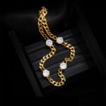 Love Heart-shaped Double-layer New Bracelet Stainless Steel Fashion Hand Jewelry Versatile - Image 4
