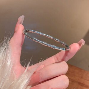 Full Bambo C Cuff Bangle Silver