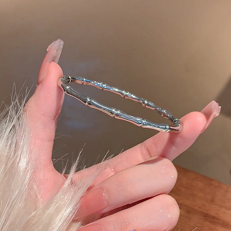 O1CN01wKzCwz1w5lByXukd0__2218798166257-0-cib-1 Full Bambo C cuff Bangle- Silver - Image 1