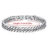 Domineering titanium steel jewelry buckle bracelet simple stainless steel style Cuban chain bracelet spot anti-tarnish jewellery from Glossy.pk, Lahore