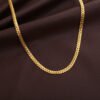 Hot Selling 5mm Full Side Body Necklace Personality Simple Gold Plated Necklace 20 Inch Chain anti-tarnish jewellery from Glossy.pk, Lahore