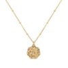 Luxury irregular medals peach blossom imprints, titanium steel necklace jewelry, women’s 18K gold ins, net red clavicle chain anti-tarnish jewellery from Glossy.pk, Lahore