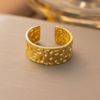 Rough antique adjustable stainless-steel ring (Black Clover) product photo 2 | Glossy.pk Pakistan