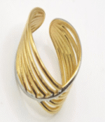 multi layered golden adjustable ring- gold - Image 3
