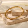 Full Bambo C Cuff Bangle Gold‑Tone product photo 2 | Glossy.pk Pakistan