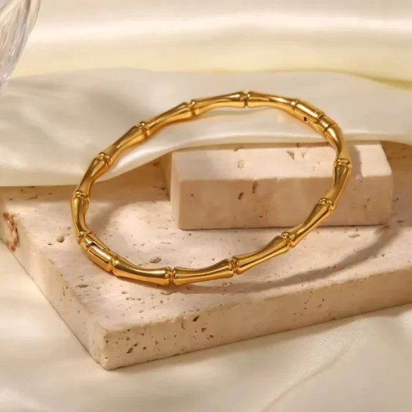 Full Bambo C Cuff Bangle Gold‑Tone product photo 4 | Glossy.pk Pakistan