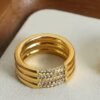 Adjustable Stainless Steel Multi-Layered Ring product photo 2 | Glossy.pk Pakistan
