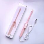 GLOSSY Ceramic 9mm Thin Curling Wand-Professional Slim Barrel Hair Curler - Image 2