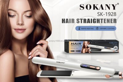 SOKANY Ceramic Hair Straightener (Ceramic Coating Plates) — jewellery from Glossy.pk, Pakistan