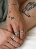 Antique Leafy adjustable Ring SILVER - Image 2