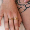 Antique Leafy Adjustable Ring — Gold-tone product photo 2 | Glossy.pk Pakistan
