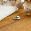 Adjustable Curved Ring — Silver Stainless Steel — jewellery from Glossy.pk, Pakistan