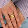 Antique Chunky Adjustable Ring — Gold-tone product photo 2 | Glossy.pk Pakistan