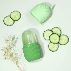 Glossy Glow Ice Facial Roller (Food‑Grade Silicone)