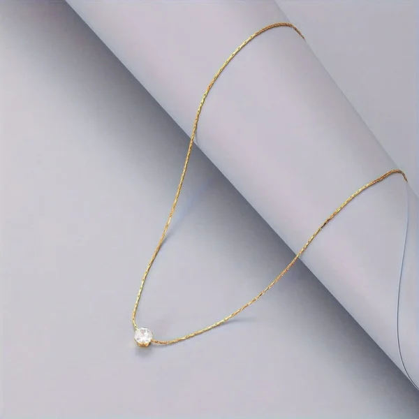 18K gold Plated-Diamond pendant anti-tarnish jewellery from Glossy.pk, Lahore