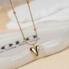 Beaded Love Heart Pendant — Stainless Steel product photo 2 | Glossy.pk Pakistan