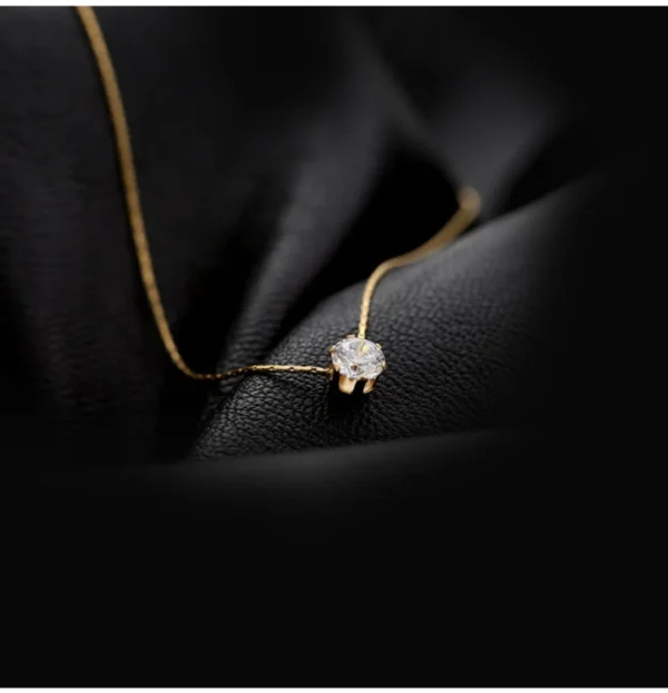 Single Stone Pendant Necklace — Delicate — jewellery from Glossy.pk, Pakistan