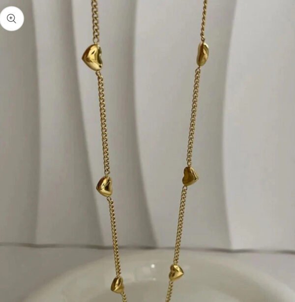 Heart combo bracelet & necklace anti-tarnish jewellery from Glossy.pk, Lahore