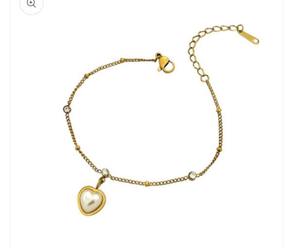 Heart Bracelet (Stainless Steel) product photo 3 | Glossy.pk Pakistan