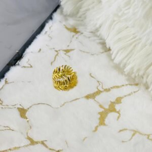 Adjustable Multi Leaf Chunky Ring — Gold Plated