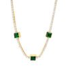 Green stone jewellery combo — Bracelet & Pendant product photo 3 | Glossy.pk Pakistan