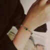 Green stone jewellery combo — Bracelet & Pendant product photo 2 | Glossy.pk Pakistan