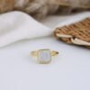 Black and White Square Ring — Stainless Steel product photo 3 | Glossy.pk Pakistan