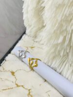 Adjustable Multi Layered Chunky ring- Silver - Image 2