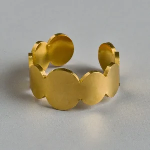 Adjustable Circular Ring — Gold