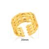 Geometric Chunky Adjustable Ring product photo 2 | Glossy.pk Pakistan