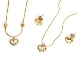 Heart Combo Set — Stainless Steel (Waterproof) product photo 3 | Glossy.pk Pakistan