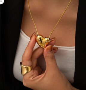 Waterproof Stainless Steel Heart Necklace product photo 2 | Glossy.pk Pakistan