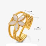 White adjustable ring - Image 2
