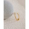 Flower Adjustable Ring Stainless Steel product photo 2 | Glossy.pk Pakistan