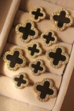 Clover double stone ring - Image 2