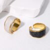 Gold Ring — Black & White — jewellery from Glossy.pk, Pakistan