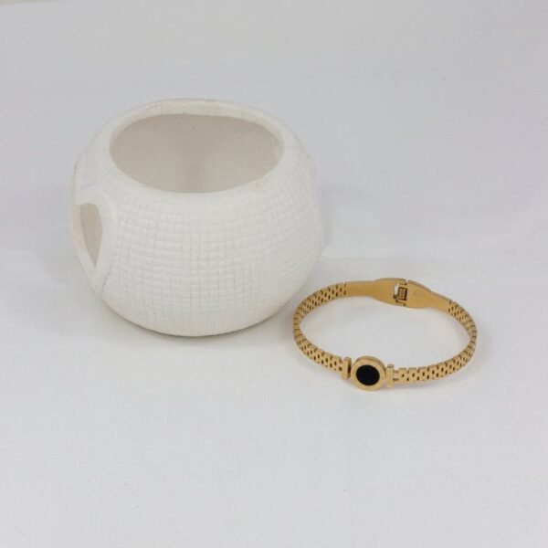 Black Stone handcuff anti-tarnish jewellery from Glossy.pk, Lahore