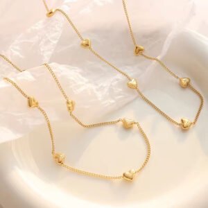 Heart Combo — Bracelet & Necklace (Stainless Steel) product photo 3 | Glossy.pk Pakistan