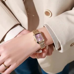 Stainless Steel Watch (Pink · Green · Black)